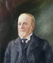 Oil painting of Mayor Robert Fish by Phoebe Watson, c.1904.