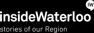 Organization logo, reads "insideWaterloo storiesof our Region"