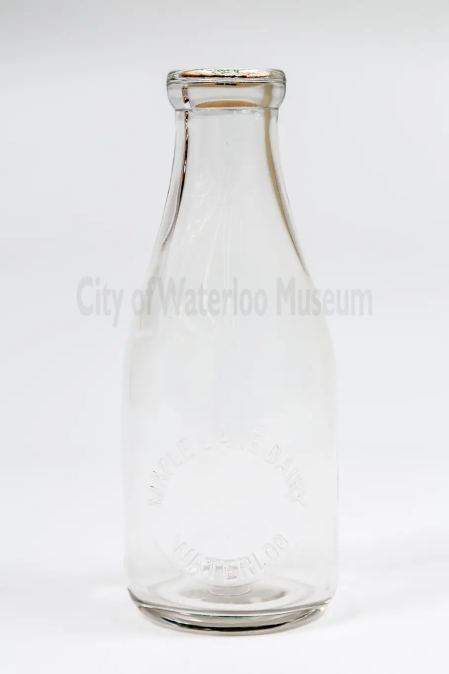 Image shows a full view of the milk bottle.
