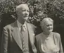 Black and white photo of William and Margaret standing together