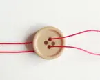 Button with string