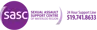 Organization logo, reads: "SASC: Sexual Assault Support Centre"