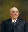Oil painting of Mayor Walter Wells by James Trussler, c.1888.