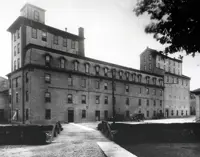 Black and white image of the Still House Mill