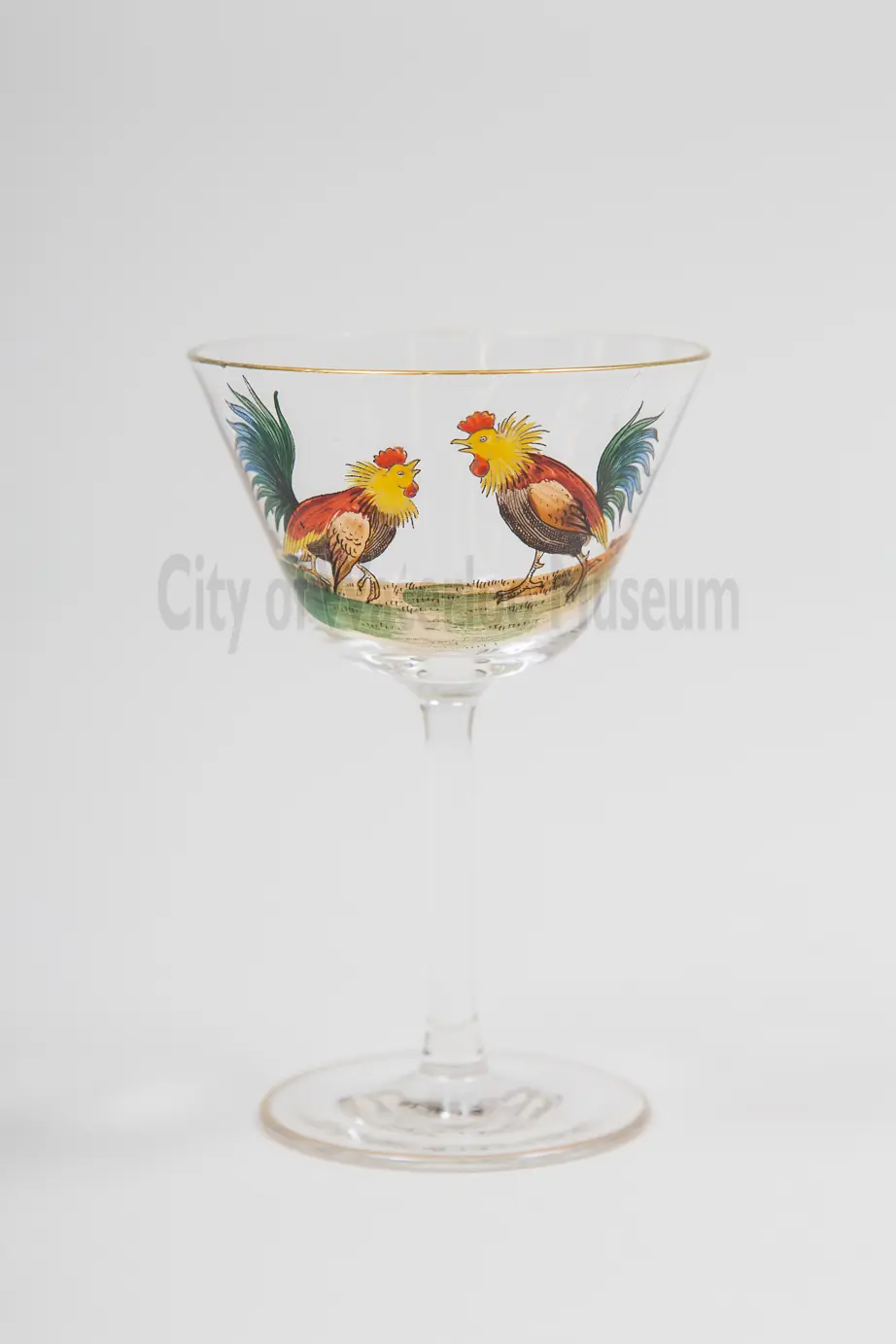 Fighting Cocks Cocktail Glasses