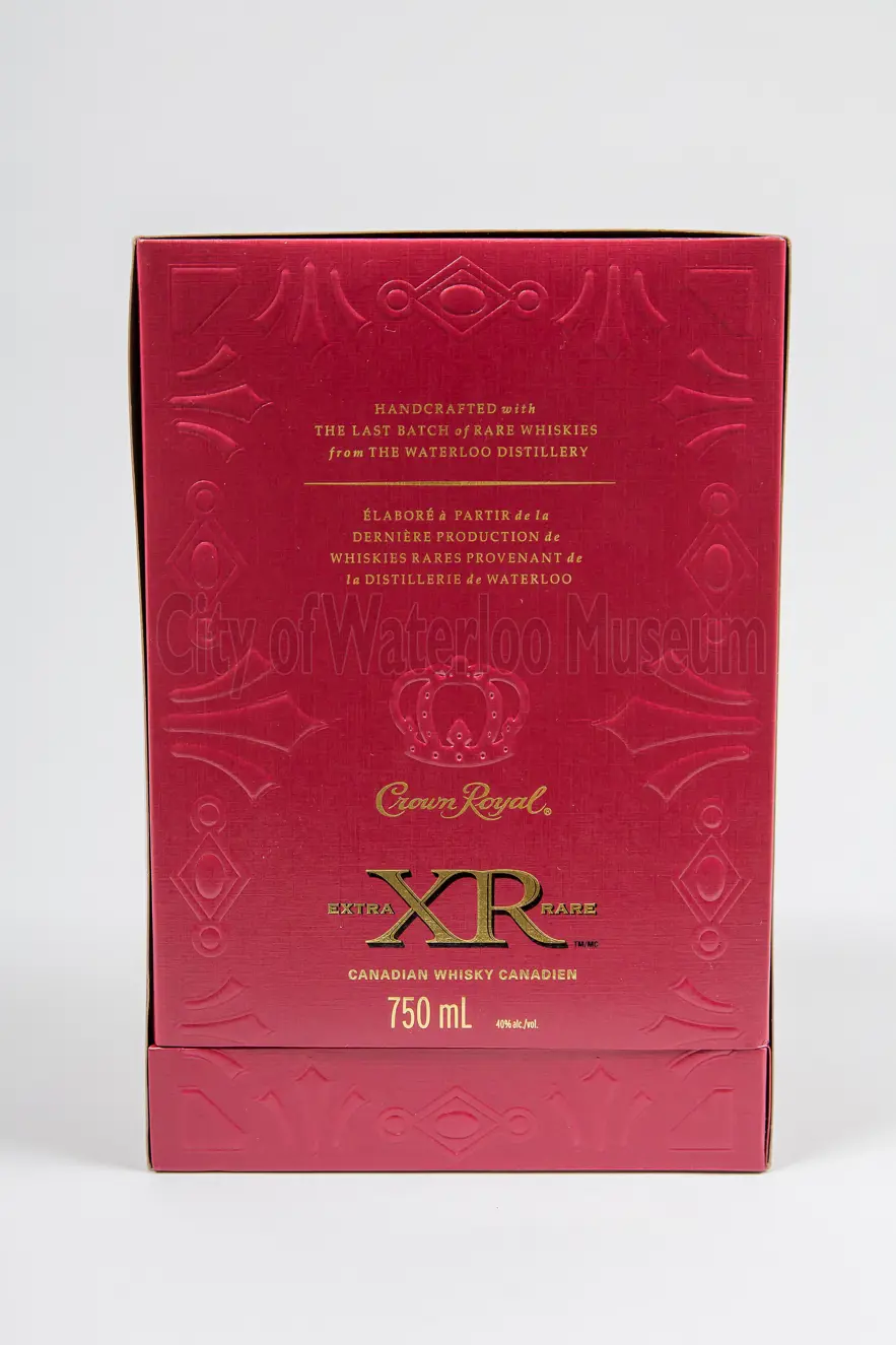 Front of Crown Royal Extra XR Rare Whisky Box