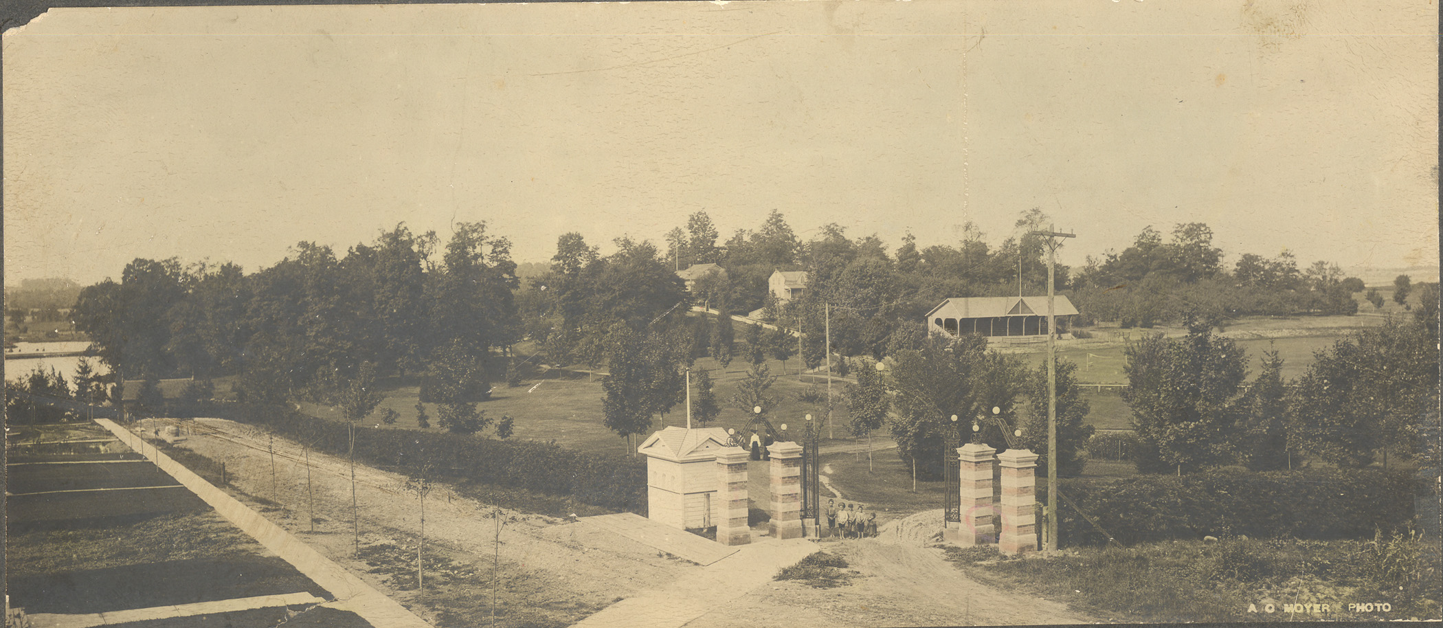 Image shows the Seagrams Plant Pre 1905 (black and white)