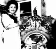 Image of Woman before dragon head