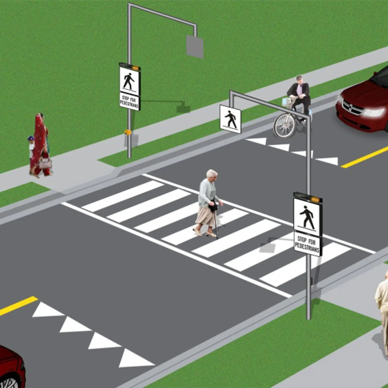 Use pedestrian crossovers safely | City of Waterloo