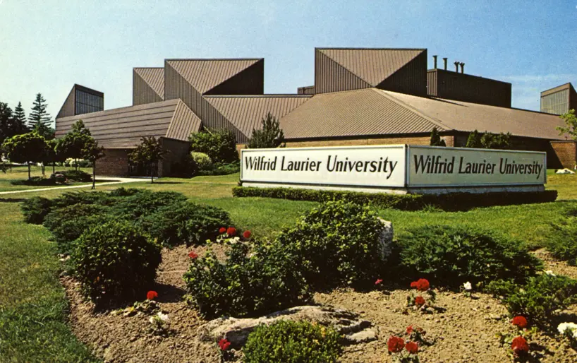 Image of Wilfrid Laurier University exterior and sign