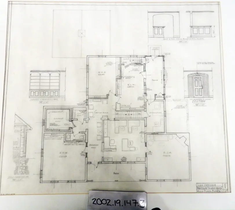Inside house sketch showing the floor layout