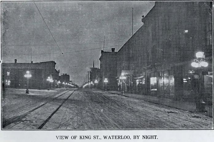 Image of street at night