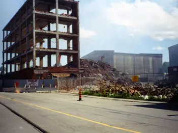 Seagram distillery demolition day construction