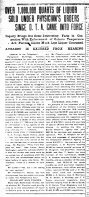 Image of newspaper headline and text