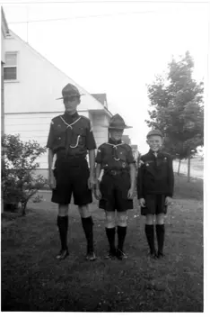 Image of three boy scouts