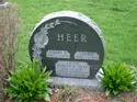 Colour photo of Albert and Louisa's headstone at Mount Hope Cemetery