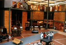 Inside the warehouse/distillery colour photo