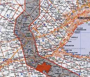 Haldimond Track map screenshot in southern Ontario