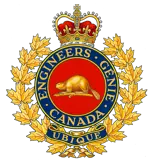 Image of military badge with beaver at centre
