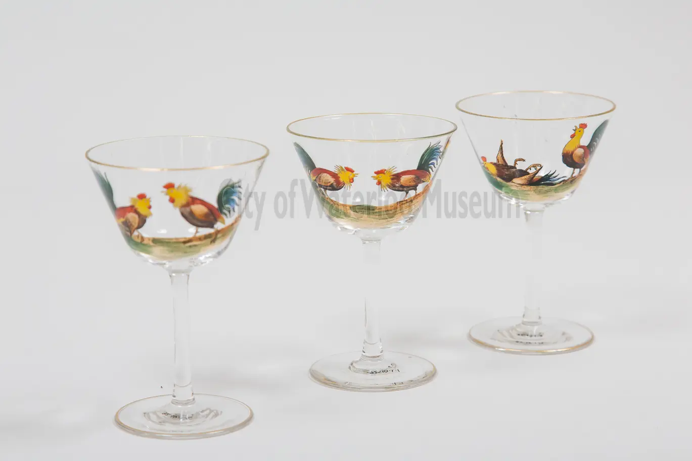 Fighting Cocks Cocktail Glasses