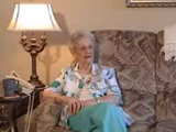 Video thumbnail showing the an older woman about to speak of her WWII experience