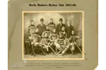 Black and white photo of the Berlin Bankers Hockey Team