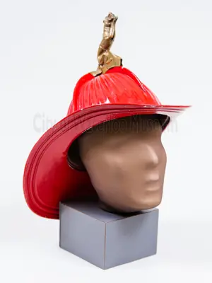 Fire Helmet worn by volunteer village fire fighters
